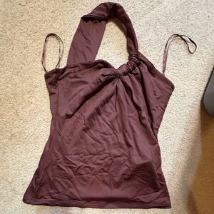 A&F ONE SHOULDER KNOTTED TOP